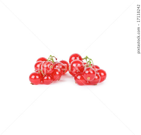 Red currant closeup on white 17118242