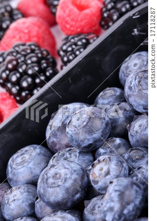 Whortleberries, raspberry and blackberry Whortleberries, raspberry and blackberry 17118287
