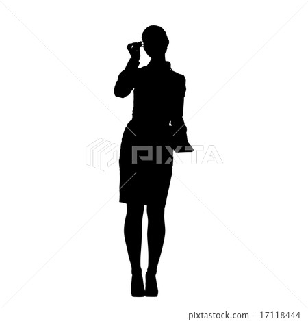 Silhouette of successful business woman Silhouette of successful business woman 17118444
