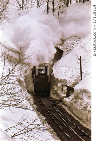 昭和45北海道函館幹線D51蒸汽機車到達上眼鏡 昭和45北海道函館幹線D51蒸汽機車到達上眼鏡 17118914