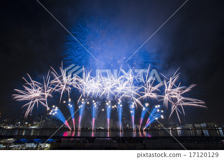 Stock Photo: fireworks, display of fireworks, Fireworks Display