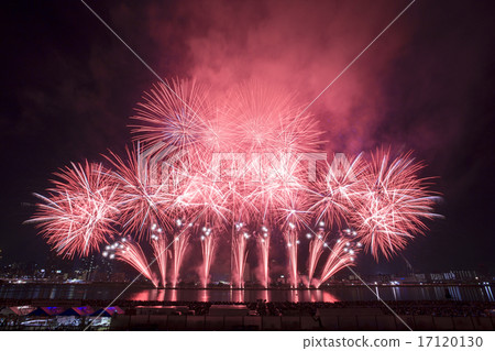 Stock Photo: fireworks, display of fireworks, Fireworks Display