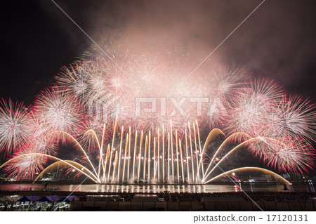 Stock Photo: fireworks, display of fireworks, Fireworks Display