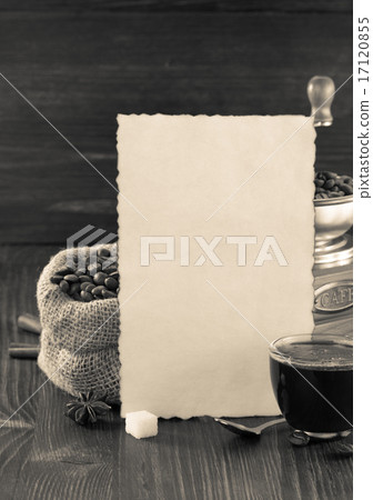 coffee concept on wood 17120855