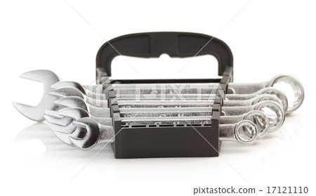 wrench tool isolated on white 17121110