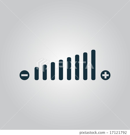 Volume adjustment symbol web icon. Volume adjustment symbol web icon. 17121792