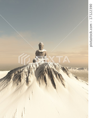 Snow Covered Mountain Buddha 17122390