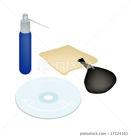 CD or DVD with Cleaner Accessories and Solution CD or DVD with Cleaner Accessories and Solution 17124163