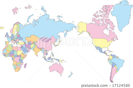 World map by country 17124580