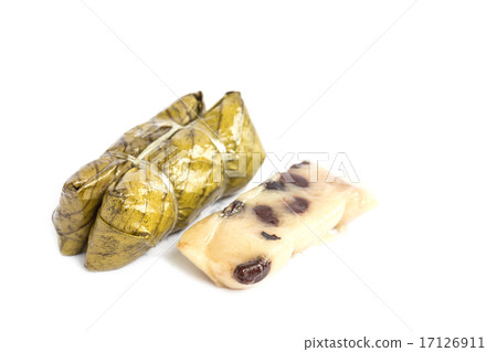 Traditional Thai dessert, Steamed sticky rice with banana Traditional Thai dessert, Steamed sticky rice with banana 17126911