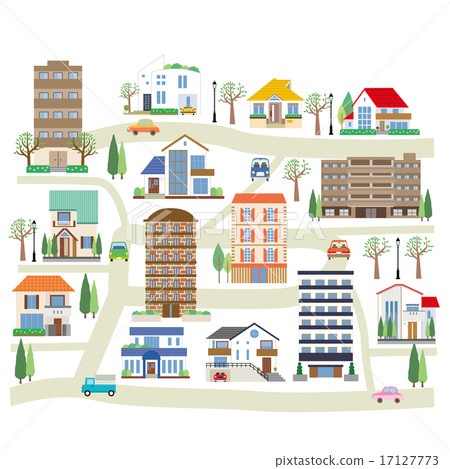 Townscape - Stock Illustration [17127773] - PIXTA