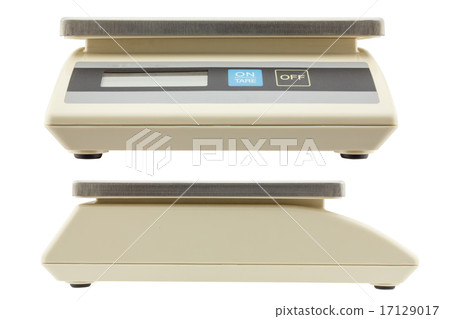 digital weights scales isolated on white 17129017