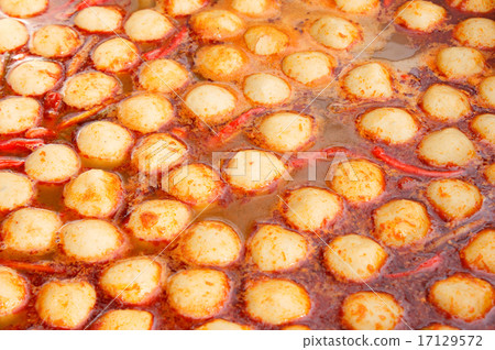 Salted Anchovies curry sauce and meat ball 17129572