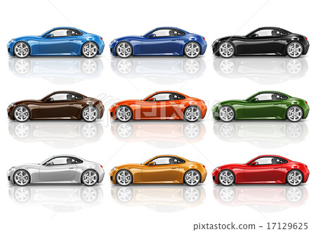 Car Vehicle Transportation 3D Illustration Concept Car Vehicle Transportation 3D Illustration Concept 17129625