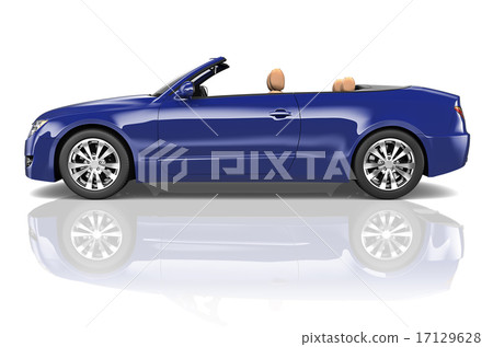 Car Convertible Transportation 3D Illustration Concept Car Convertible Transportation 3D Illustration Concept 17129628
