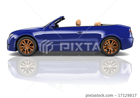 Car Convertible Transportation 3D Illustration Concept Car Convertible Transportation 3D Illustration Concept 17129817