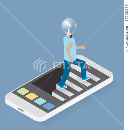 Vector Flat Isometric Idea Concept - Stock Illustration [17130176] - PIXTA