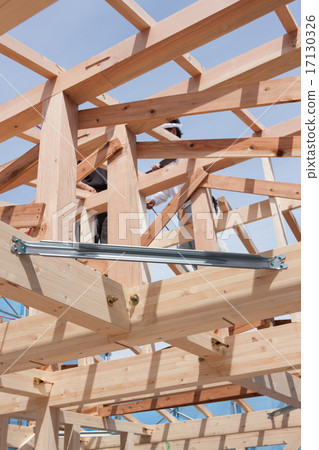 The upper building of wooden houses The upper building of wooden houses 17130326