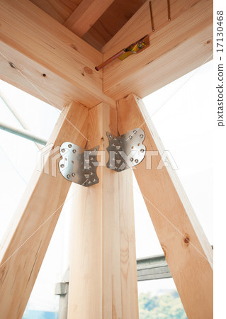 Construction site of wooden houses Construction site of wooden houses 17130468