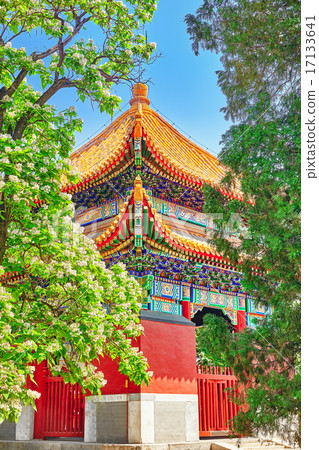 Beautiful View of Yonghegong Lama Temple.Beijing. 17133641
