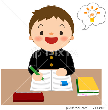 Boy wearing a school run _ Study Boy wearing a school run _ Study 17133906