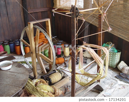 Spinning wheel (Inle lake side / Myanmar) 17134201