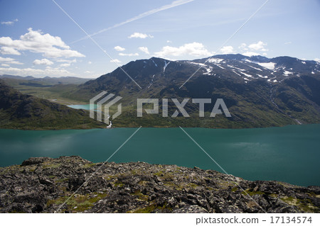 Besseggen Ridge in Jotunheimen National Park Besseggen Ridge in Jotunheimen National Park 17134574