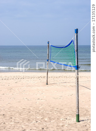 Beach-Volleyball field at a beach Beach-Volleyball field at a beach 17135129