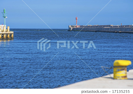 Seaport of Ustka,entrance to the port Seaport of Ustka,entrance to the port 17135255