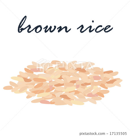 brown rice healthy high fiber vector illustration brown rice healthy high fiber vector illustration 17135505