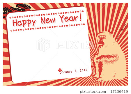 2016年新年賀卡_閃猴_無言 17136419