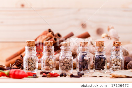 Assortment of Thai food Cooking ingredients  17136472