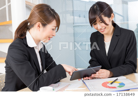 Fun meeting with two women 17138649