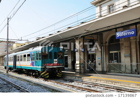 Local train found at Italian Salerno station Local train found at Italian Salerno station 17139867