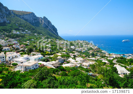 View of the sea and capital of Marina Grande in the capital of Italy 17139871