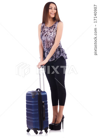 Young woman preparing for vacation 17140987
