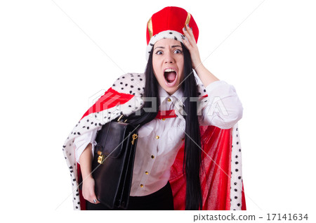 Queen businesswoman in business concept 17141634