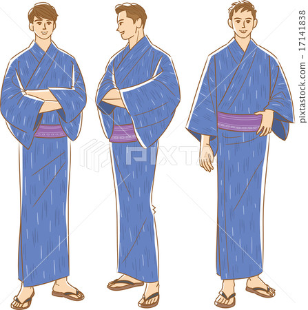 男士穿著浴衣出場 男士穿著浴衣出場 17141838