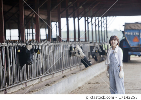 A woman working in a farm 17142255