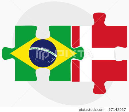 Brazil and Kingdom of Denmark Flags Brazil and Kingdom of Denmark Flags 17142937