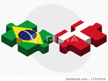Brazil and Kingdom of Denmark Flags Brazil and Kingdom of Denmark Flags 17142939