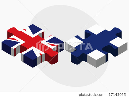 United Kingdom and Finland Flags United Kingdom and Finland Flags 17143035