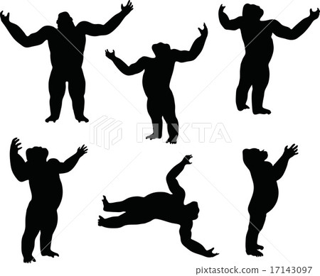 gorilla silhouette gorilla silhouette 17143097