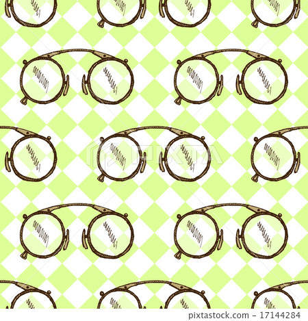 Sketch vintage glasses in vintage style Sketch vintage glasses in vintage style 17144284