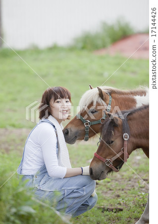 Women and horses Women and horses 17144426