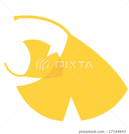 黃色銀杏葉 17144643