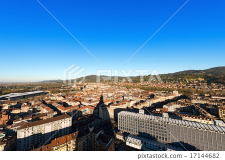Aerial view of Turin - Piedmont Italy 17144682