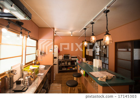 Fashionable old private house kitchen 17145303