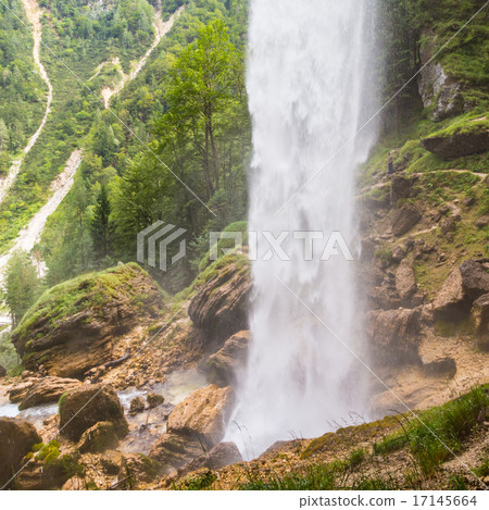 Pericnik waterfall in Triglav National Park, Julian Alps, Slovenia. 17145664