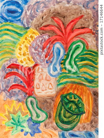 Underwater world abstract painting Underwater world abstract painting 17146644